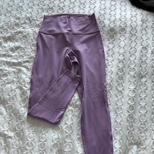 Lululemon Athletica Purple Leggings High Waist Stretch